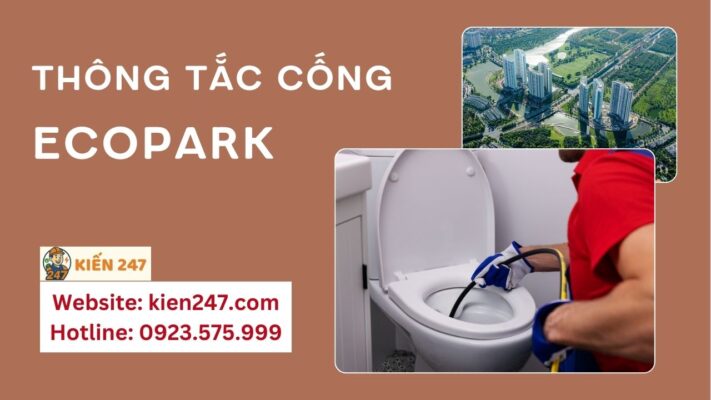 Thông tắc cống tại ecopark