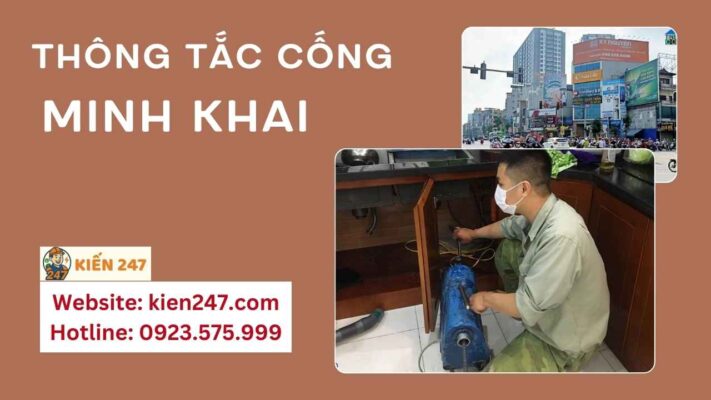 Thông tắc cống tại Minh Khai
