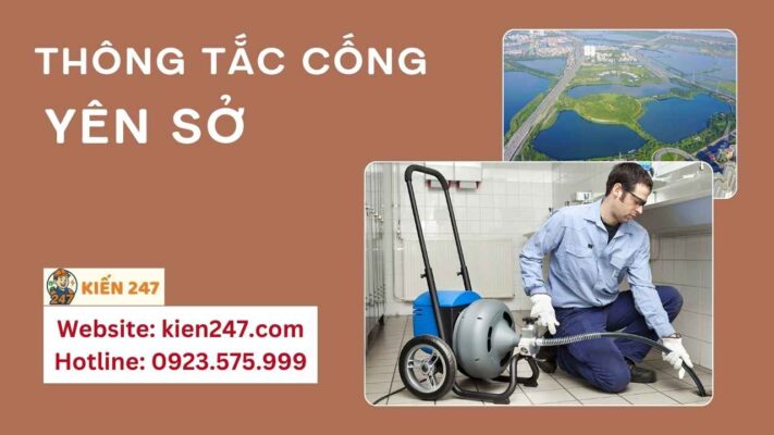 Thông tắc cống tại Yên Sở [GIÁ RẺ 45k | BH Trên 5 Năm]