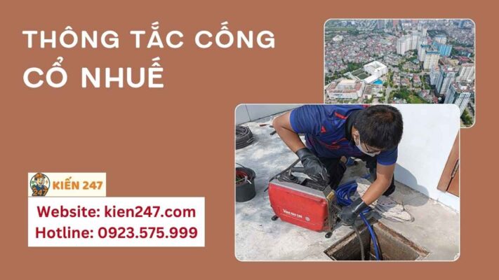 thông tắc cống tại cổ nhuế