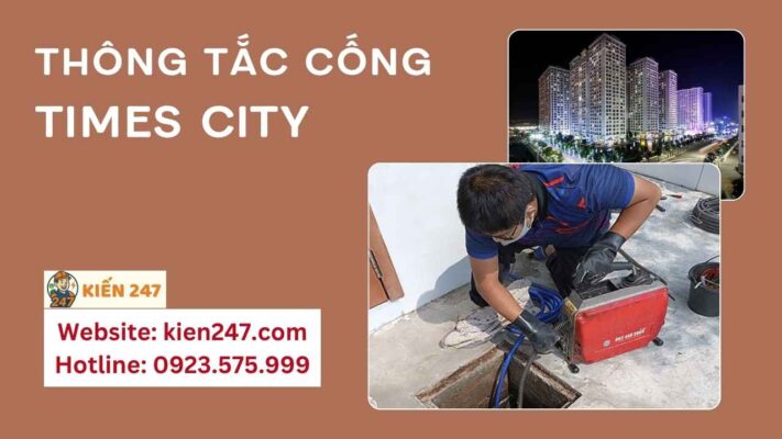 thông tắc cống tại times city