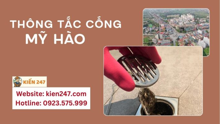 Thông tắc cống tại Mỹ Hào