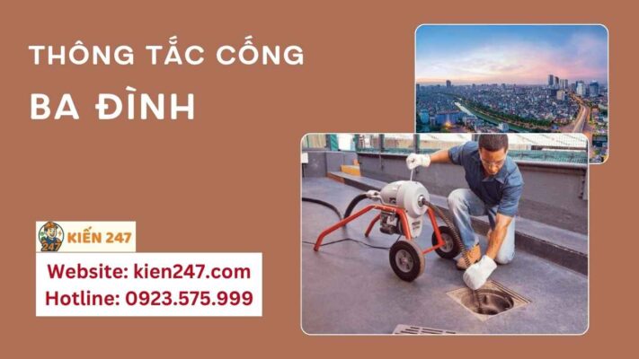 Thông tắc cống tại ba đình