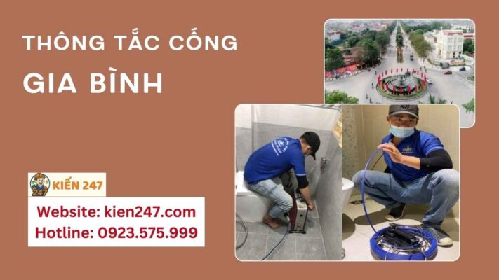Thông tắc cống tại Gia Bình