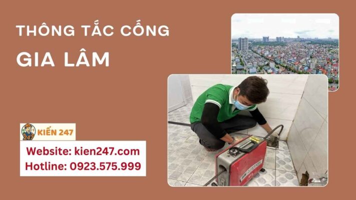 Thông tắc cống tại Gia Lâm