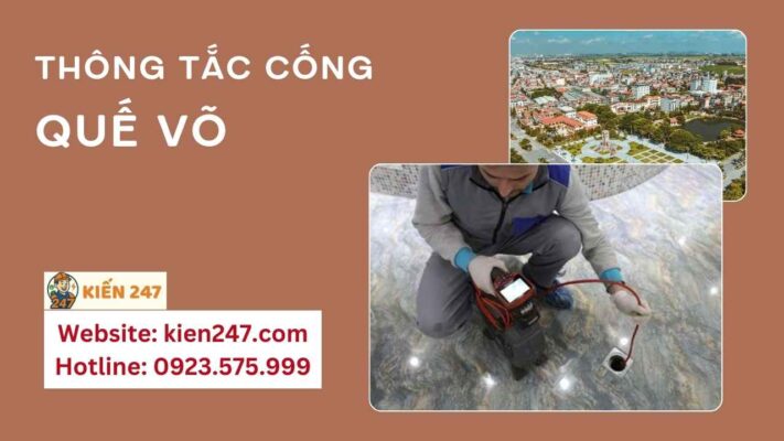 Thông tắc cống tại quế võ