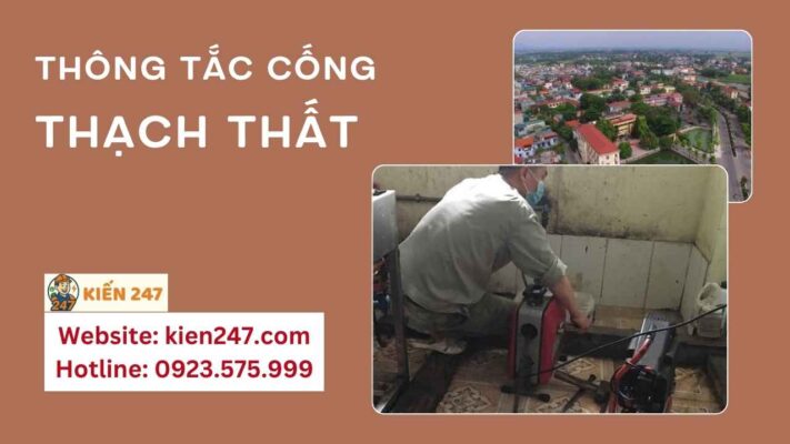 Thông tắc cống tại Thạch Thất