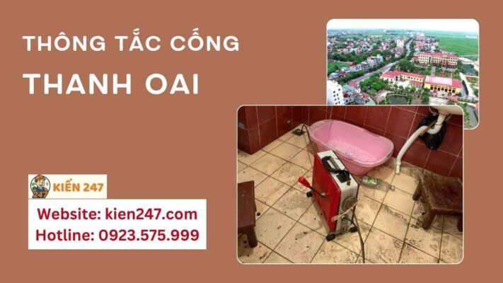 thông tắc cống tại thanh oai