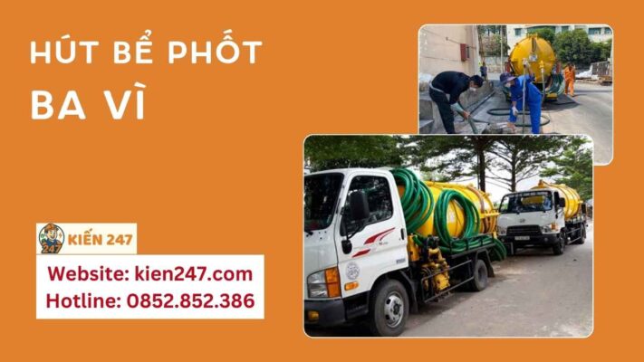 Hút Bể Phốt Tại Ba Vì [Giá Rẻ 150K] Sạch 100% - BH 5 Năm