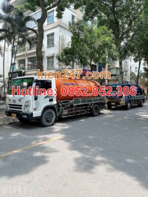 Khi phát hiện hầm cầu đầy, cần gọi xe hút hầm cầu quận 8 để xử lý