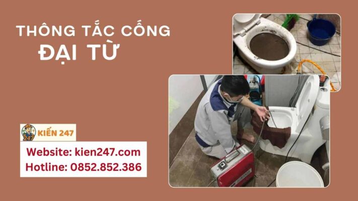 Dịch vụ thông tắc cống tại Đại Từ của Kiến 247