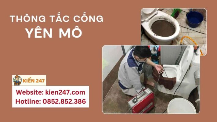 Thông tắc cống tại Yên Mô - chuyên nghiệp, uy tín tại Kiến 247