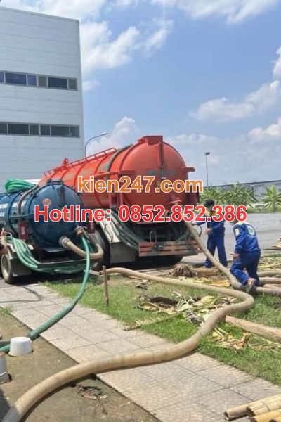 Quy trình hút bể phốt diễn ra nhanh gọn