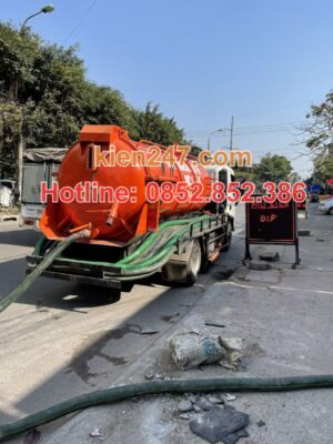 Quy trình hút bể phốt tại Vĩnh Yên của Kiến 247