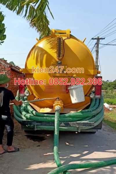 Hệ thống xe bồn hút bể phốt đa dạng tại Kiến 247