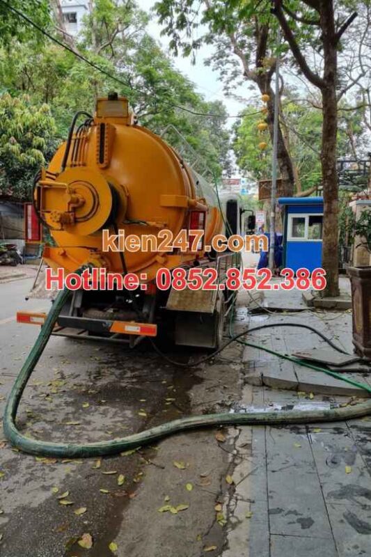 Kiến 247 cam kết hút sạch 100% chất thải